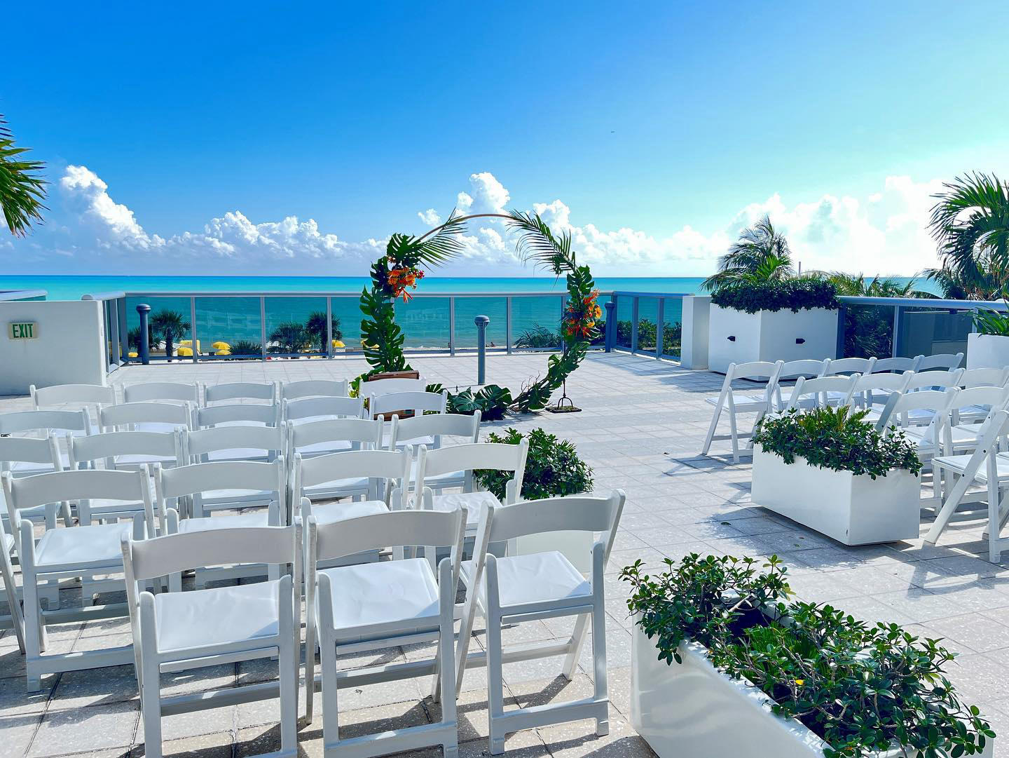 Hilton Cabana Miami Beach - What better wedding backdrop than where the sky meets the sea
